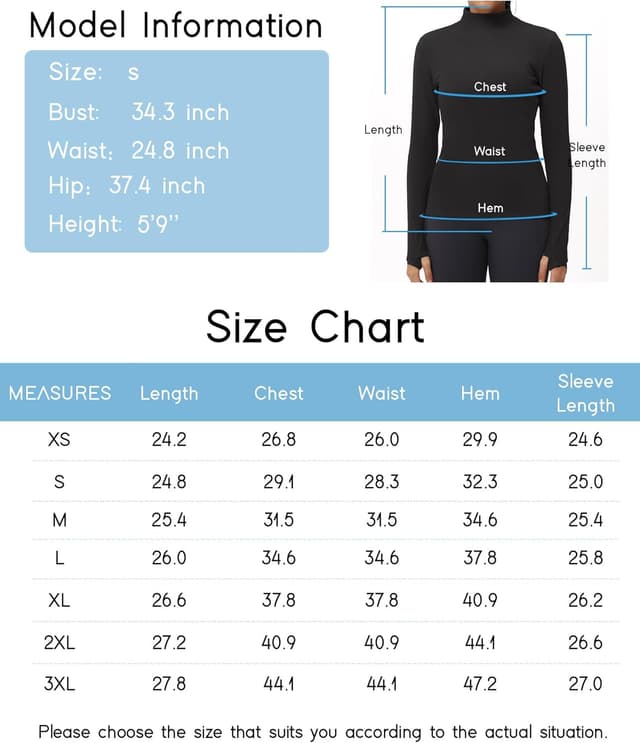 Thumbnail 6 de THE GYM PEOPLE sous-vêtement thermique à col roulé pour femme en polaire avec trous pour les pouces