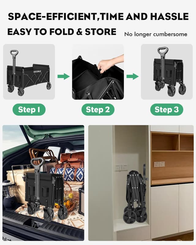 Detalle 2 de GECONLE 100L Festival trolley 95 x 75 x 44cm