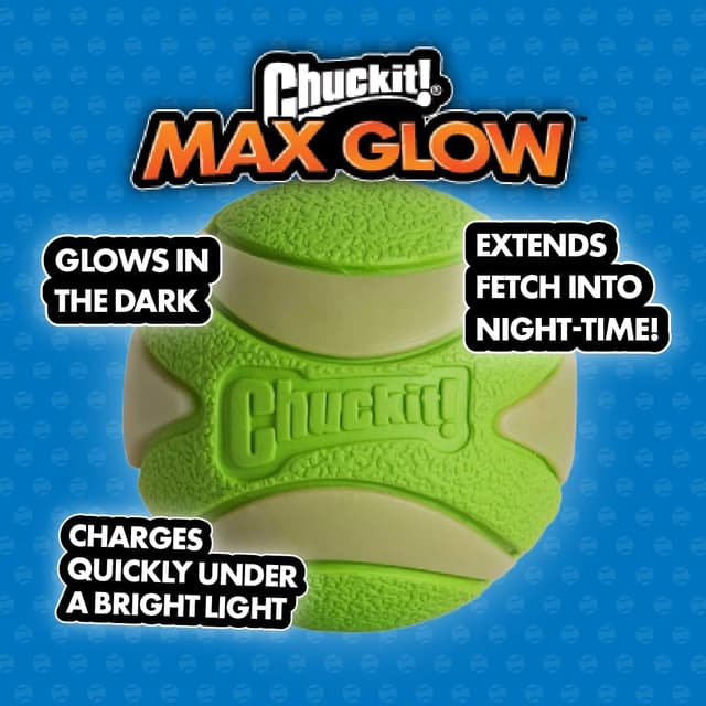 Thumbnail 3 de Chuckit Max Glow Ball palla 9 cm
