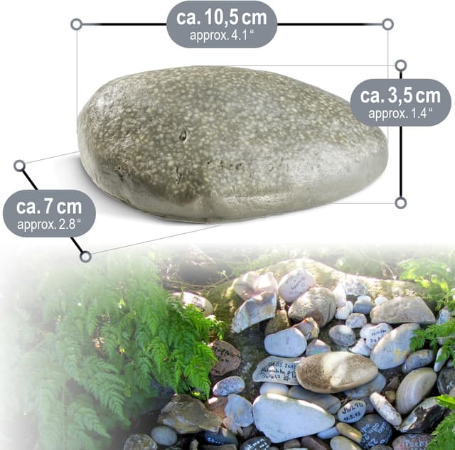 Thumbnail 5 de com-four Pietra Chiave Pebblestone 10,5x7x3,5 cm