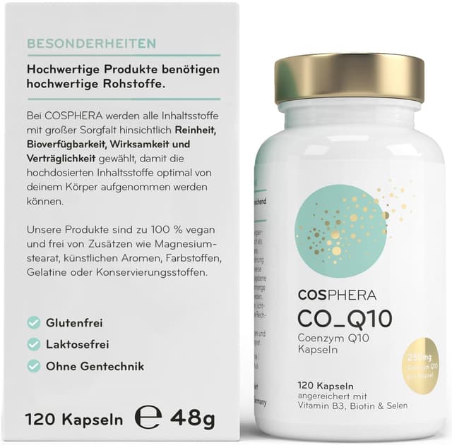 Detalle 2 de Coenzym Q10 250 mg Kapseln đ