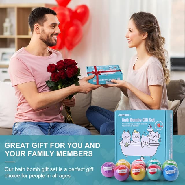 Thumbnail 6 de Maylawn Bath Bombs Gift Set 9-piece