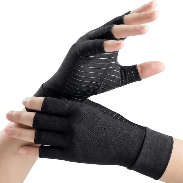 Detalle de AovYoo Copper Arthritis Compression Gloves for Raynaud’s, Rheumatoid & Osteoarthritis (M)