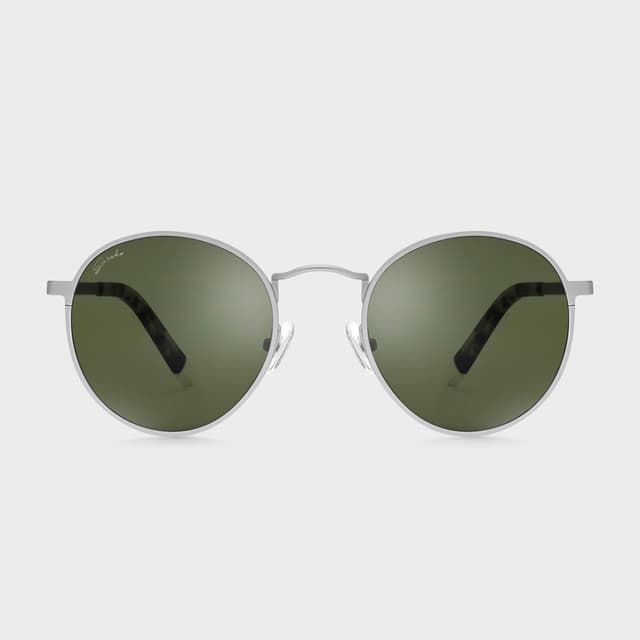 Detalle de Siroko Hyde Park — gafas de sol redondas de acetato