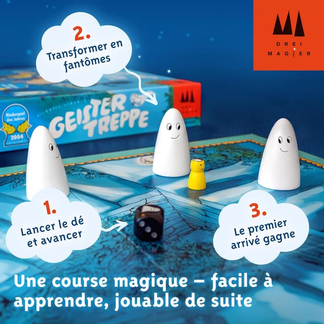 Detalle de Schmidt Spiele 88930 Escalier hanté (Jeux de Société) — DREI Magier