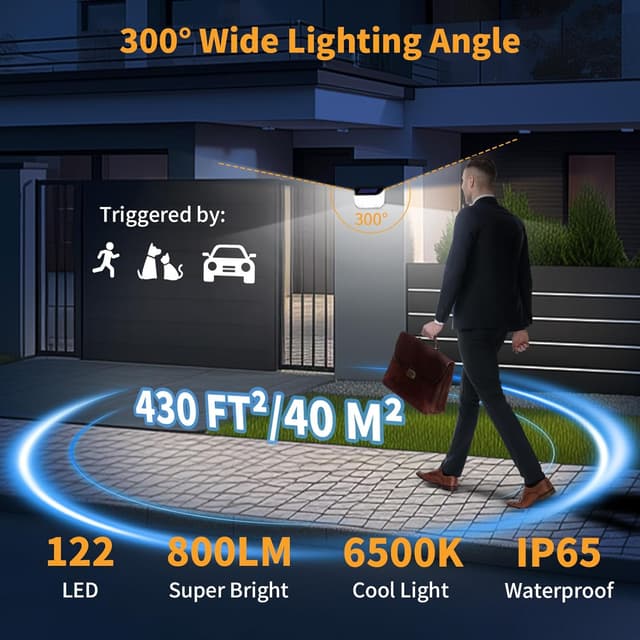 Detalle 2 de K Kasonic Luces Solares con Sensor Dual para Jardín