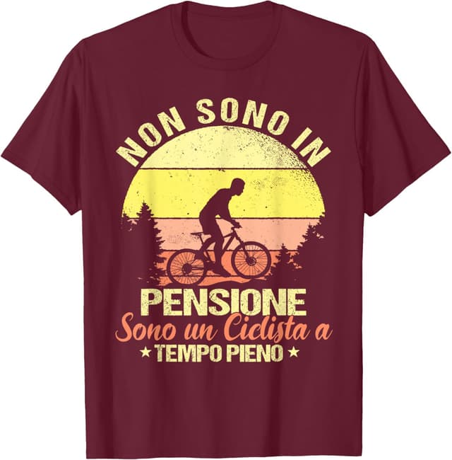 Thumbnail 6 de T-shirt “Non sono in pensione sono un ciclista a tempo pieno” uomo