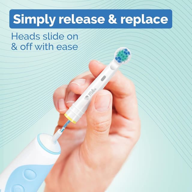 Detalle de Electric toothbrush heads 8 pack for clean