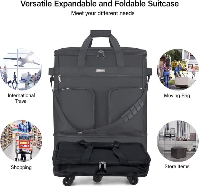 Detalle 2 de Hanke Expandable Large Suitcase 98L Foldable