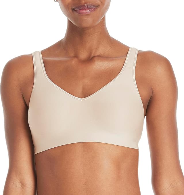 Detalle de Hanes Women’s Wireless Bra (Smooth Comfort Full-Coverage T-Shirt Bra) — Single or 2-Pack