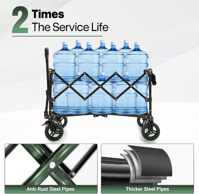 Detalle 2 de Overmont 200L Folding Festival Trolley