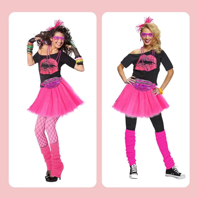 Detalle 1 de XCMVCN 80er Outfit Damen Rosa XL