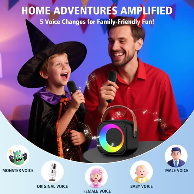 Thumbnail 1 de Nawchedo Karaoke Machine for Kids 2 Mics