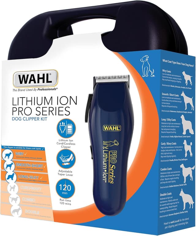 Detalle 2 de Wahl Pro Series Lithium Dog Grooming Kit Cordless Clipper for Wiry, Smooth, Long, Silky and Short Coats