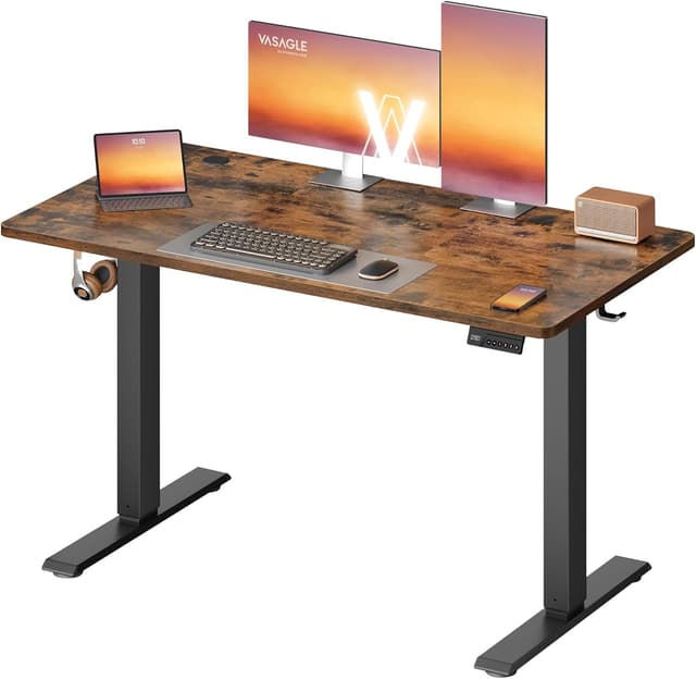 Detalle de VASAGLE LSD312KD01 electric standing desk 120x60cm