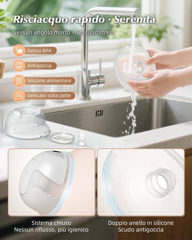 Thumbnail 6 de KISSBOBO K5 Tiralatte elettrico doppio 320 mmHg