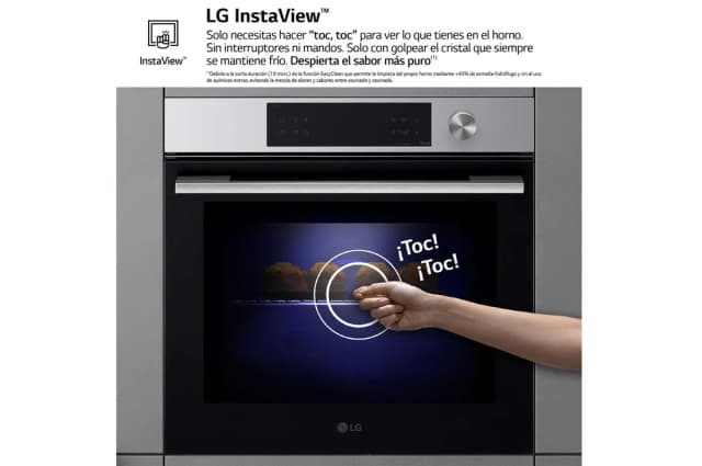 Detalle de LG Instaview WSED7612S Horno 76 L A+ con freidora de aire 🍽