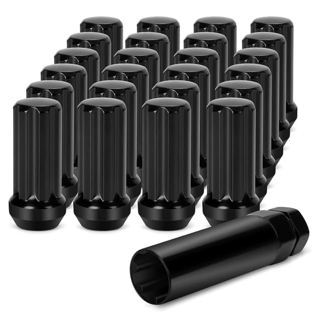 Detalle de Dynofit 14x1.5 Spline Lug Nuts (24-Piece) for Chevy Silverado 1500 & GMC Sierra (Aftermarket Fit)