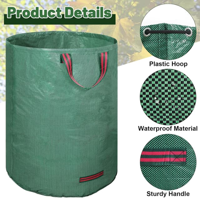 Detalle de 500L Heavy Duty Garden Bag 3 Pack