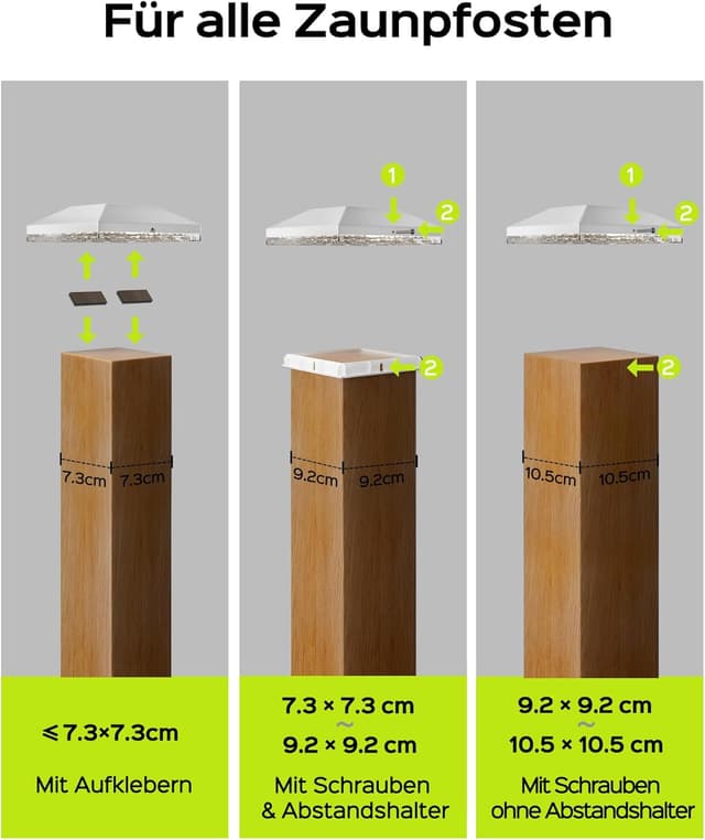 Thumbnail 3 de JACKYLED Solar Pfostenkappe 7x7–10x10