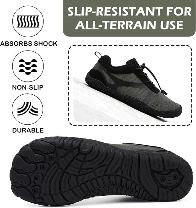 Detalle de DimaiGlobal Scarpe Barefoot Minimaliste da trail running e outdoor/indoor antiscivolo