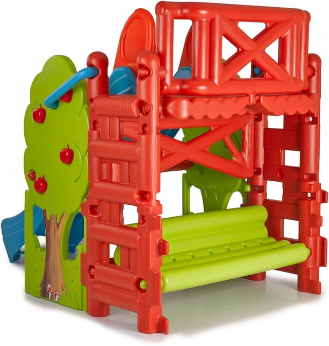 Thumbnail 6 de FEBER - Wood House 🌳, Tobogán y Mesa Arenero para Niños