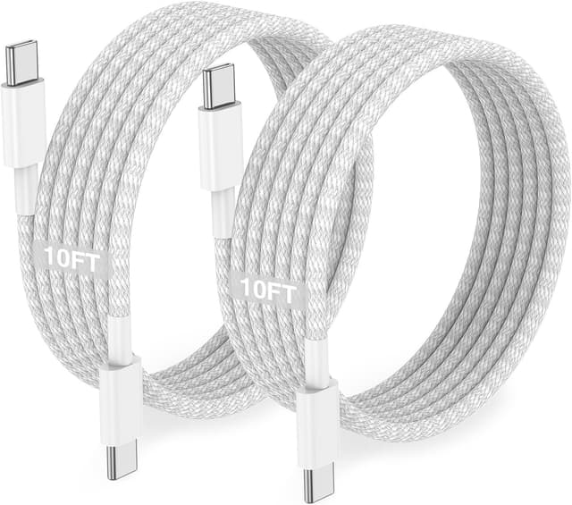 Detalle de Long USB C to C Fast Charger Cable 10ft 60W