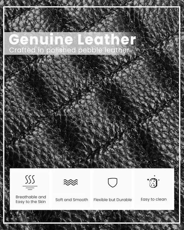 Detalle 2 de befen Genuine Leather Crossbody Bag for Women – Small RFID-Blocking Phone Bag with Adjustable Strap