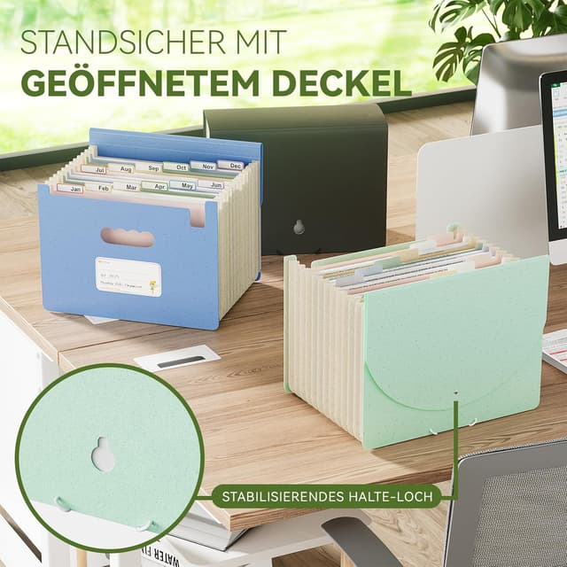 Thumbnail 4 de EcoStash Dokumentenmappe A4 12 Fächer