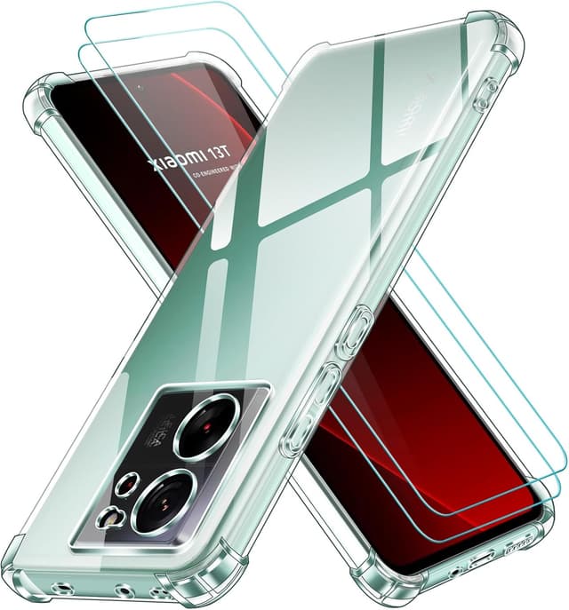 Detalle de Coque ivoler 3 en 1 pour Xiaomi 13T / 13T Pro avec 2 protections écran en verre trempé