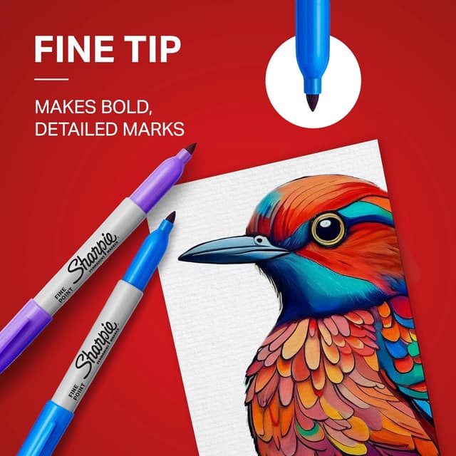 Detalle 2 de Sharpie Electro Pop Fine Tip Markers 24 ๐จ