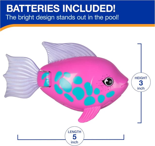 Detalle de SwimWays Rainbow Reef Tuna Turner Pool Fish Toy (Water-Activated, Batteries Included) for Ages 5+