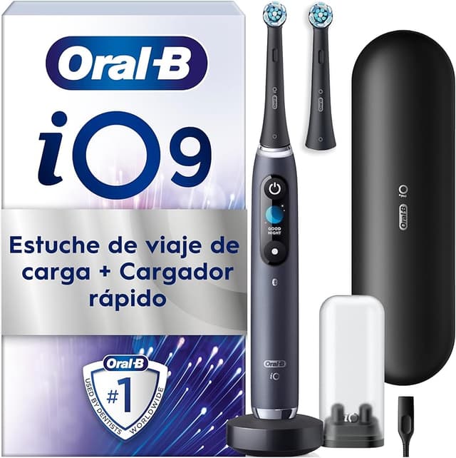 Detalle de Oral-B iO 9 Cepillo Eléctrico Negro con Accesorios 🦷