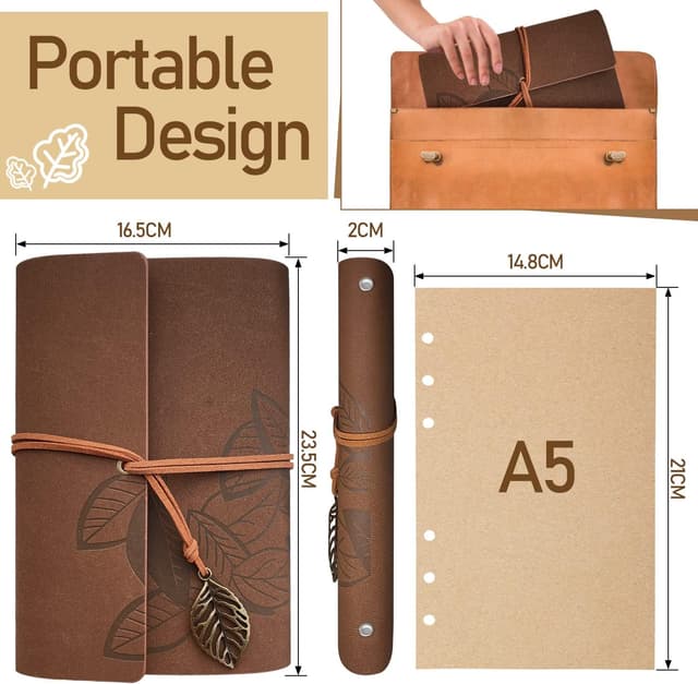 Thumbnail 6 de Joy & Inspiration Diario in PU pelle A5 160 pagine