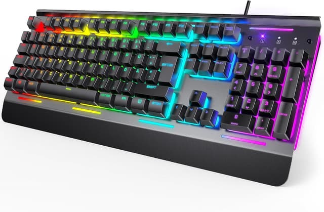 Detalle de TECKNET RGB Gaming Tastatur 105 Tasten ⌨