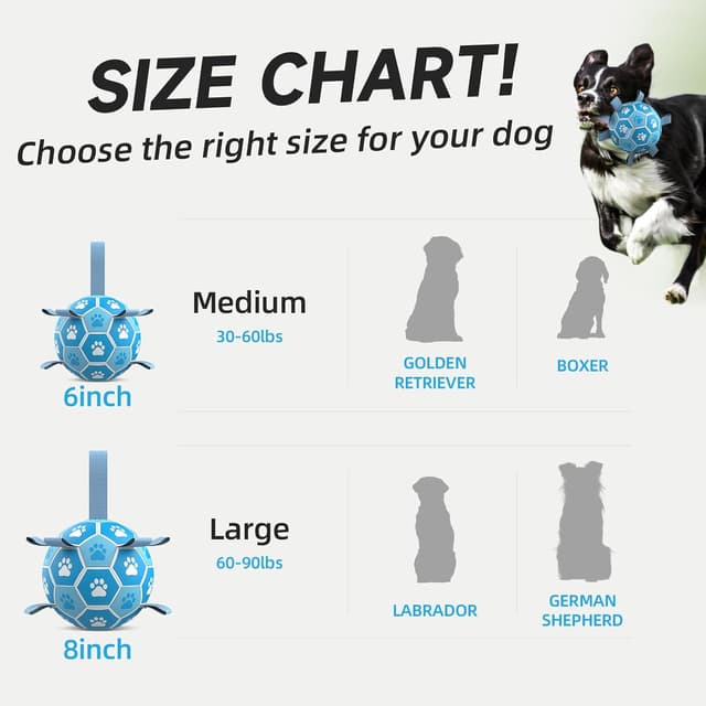 Detalle de HETOO Dog Football Ball 6 Inch