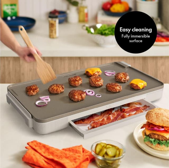 Thumbnail 6 de bella 12" x 22" Electric Griddle with Warming Tray (EverGood™ Ceramic Nonstick & Removable Temp Probe)
