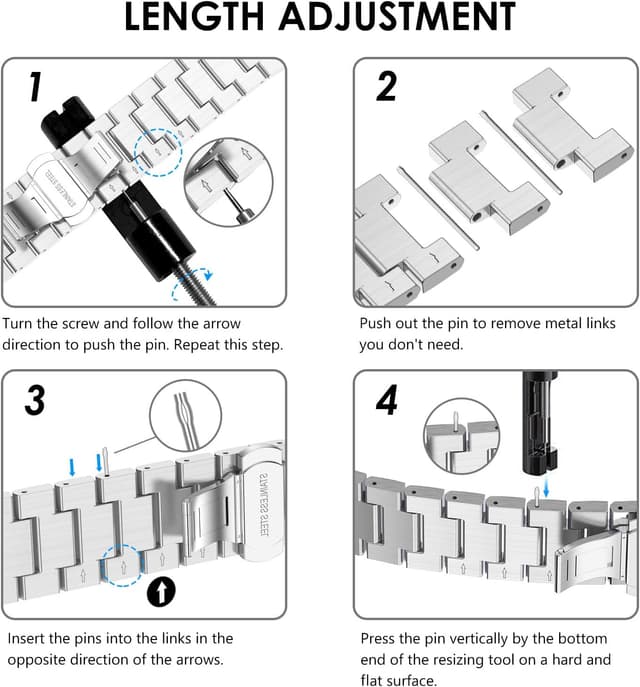 Thumbnail 6 de Wingle stainless steel strap 40mm watch band
