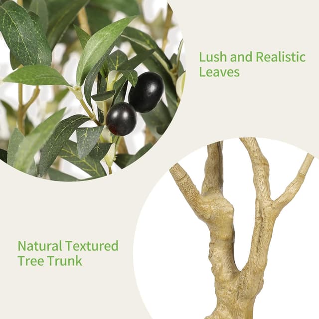 Detalle 2 de REAEAD Realead Faux Olive Tree 6ft