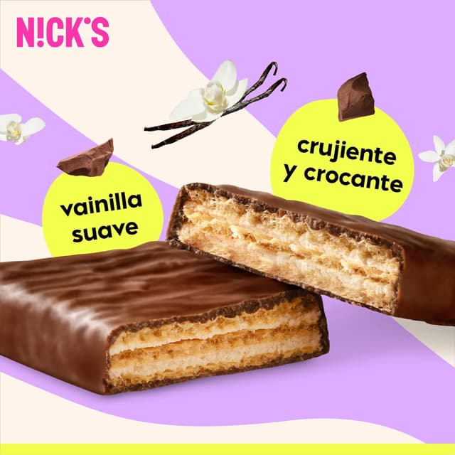 Thumbnail 4 de NICKS Protein wafer Vainilla 25% proteína