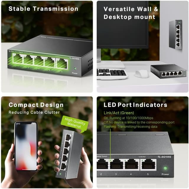 Thumbnail 2 de TP-Link TL-SG105S 5‑port Gigabit switch
