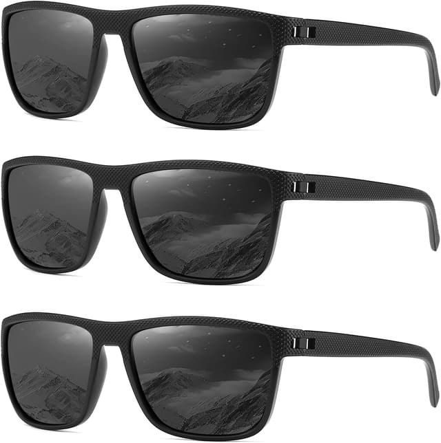 Thumbnail 2 de MASDUN Polarized Square Sunglasses 3-pack ๐ถ
