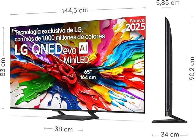 Detalle 2 de LG 65QNED93A6A TV 4K QNED EVO 65"