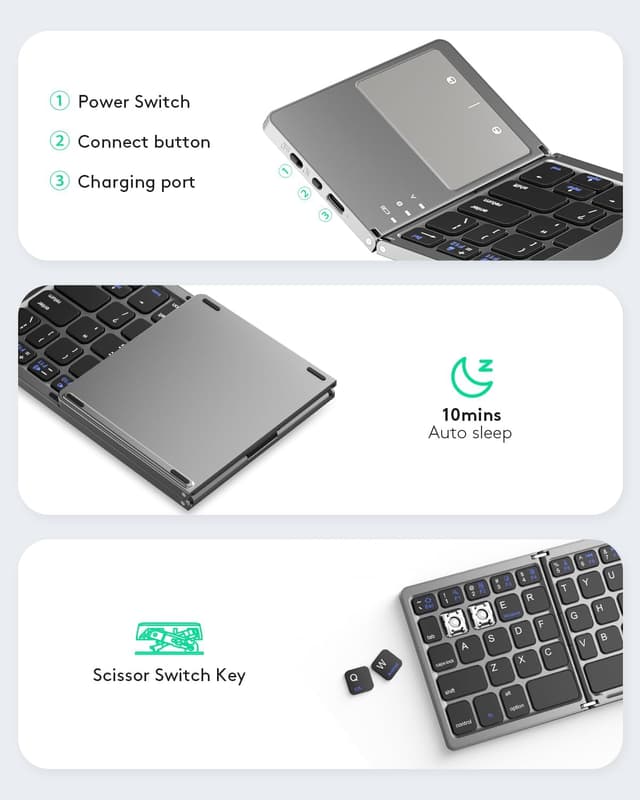 Thumbnail 5 de Samsers Foldable Bluetooth Keyboard 48h ⌨