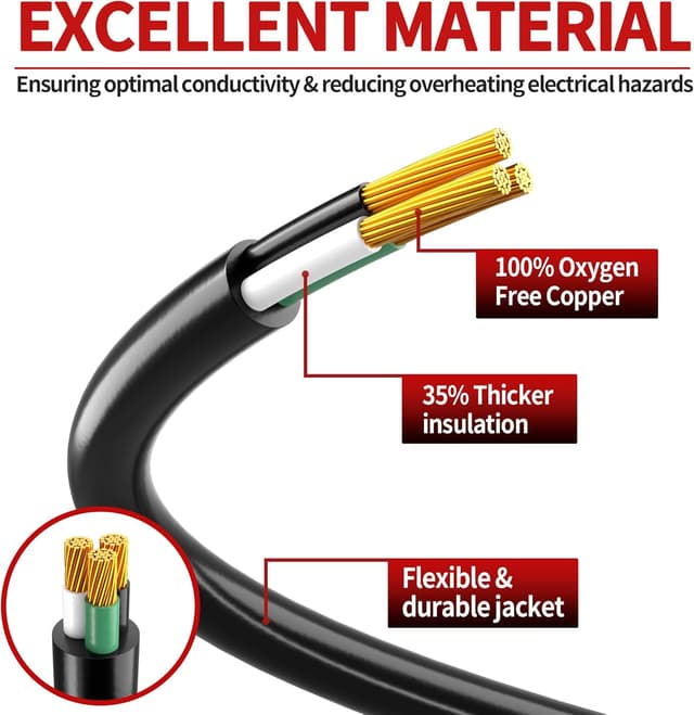 Thumbnail 2 de 16/3 100ft Outdoor Extension Cord 🔌