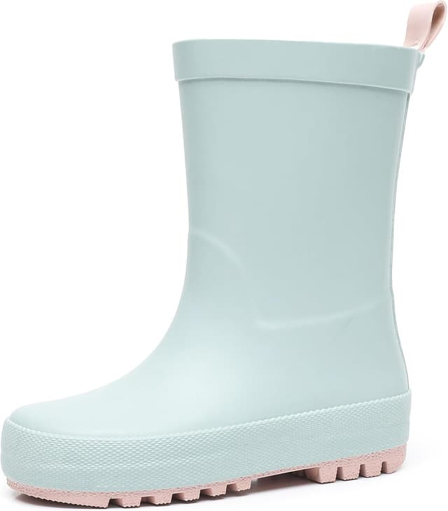 Detalle de RAINANGEL Toddler Rain Boots with Easy-On Handles - Waterproof Kids Wellies for Girls & Boys (Unisex)