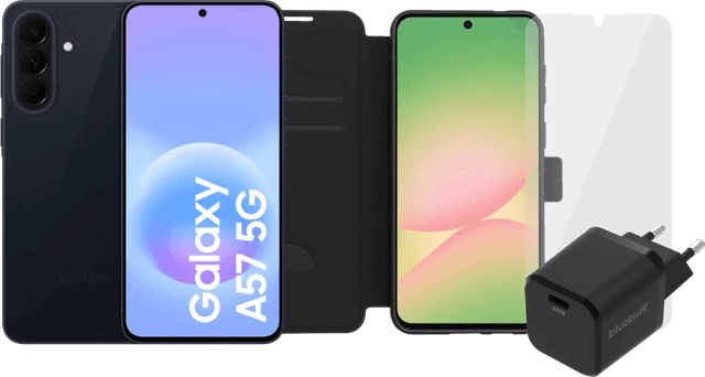 Detalle de Samsung Galaxy A57 128GB Dunkelblau 5G inkl. BlueBuilt Zubehörset
