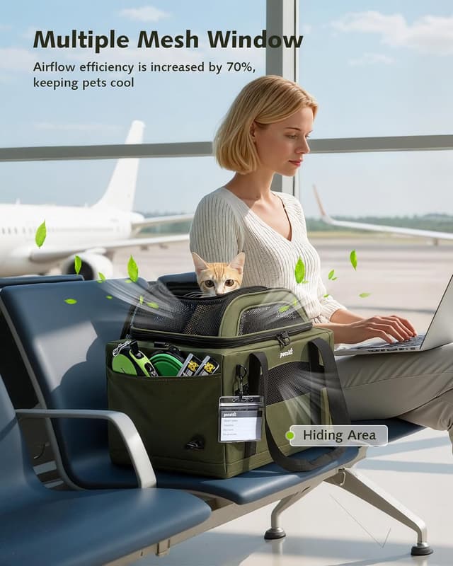 Detalle de Pecute cat carrier 40% more space