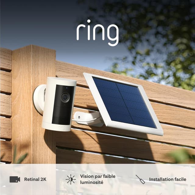 Detalle de Ring caméra extérieure Plus solaire