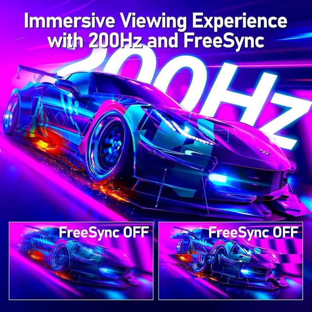 Detalle de Gawfolk Monitor Gaming 24,5" 200Hz FHD 1920x1080 con AMD FreeSync e altoparlanti integrati